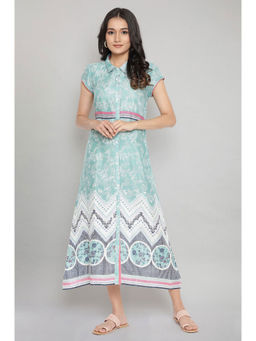 Aurelia - Ocean Wave Green Breezy Dress