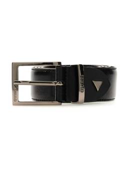 Guess - Black Leather Solid Men Belt