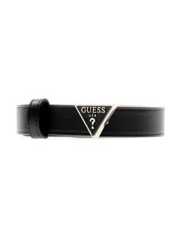 Guess - Black Polyester Solid Women Reversible Belt