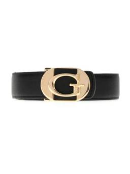 Guess - Black Polyester Solid Women Reversible Belt
