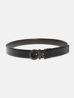 Calvin Klein - Solid Brown Leather Classic Belt