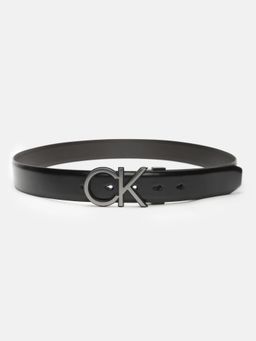 Calvin Klein - Solid Black Leather Classic Belt