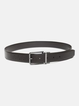 Calvin Klein - Small Logo Brown Leather Reversible Belt