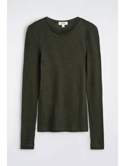 COS - Women Green SLIM MERINO WOOL TOP