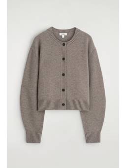 COS - Women Brown MERINO WOOL CARDIGAN