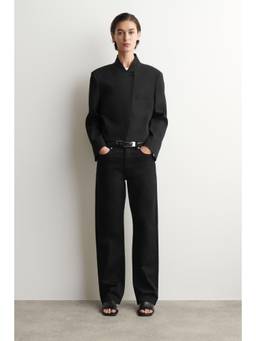 COS - Women Black CHORD STRAIGHT-LEG JEANS