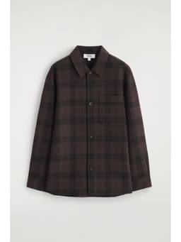 COS - Men Red DOUBLE-FACED WOOL OVERSHIRT