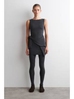 COS - Women Grey SEAMLESS MERINO WOOL MINI DRESS