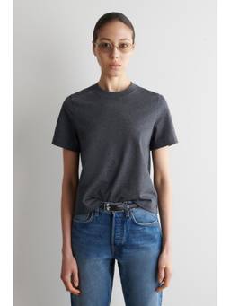 COS - Women Grey CLEAN CUT T-SHIRT