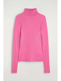 COS - Women Pink MERINO WOOL HIGH-NECK TOP