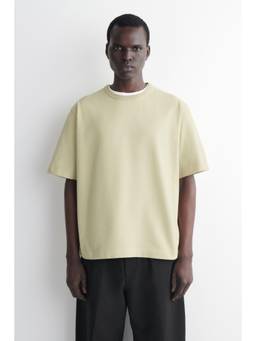 COS - Men Green RELAXED GARMENT-WASHED COTTON T-SHIRT
