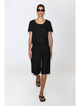 COS - Women Black TAILORED BERMUDA SHORTS