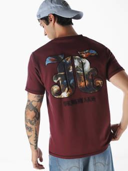 Jack & Jones - Men Graphic Print Cotton T-Shirt