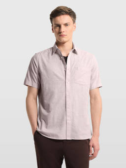 Arrow Sports - Men Mauve Regular Fit Shirt