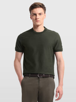 Arrow Sports - Men Solid Regular Fit T-Shirt
