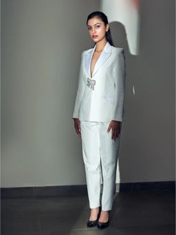 Prot Official - White Solid Co-Ord (Set of 2)