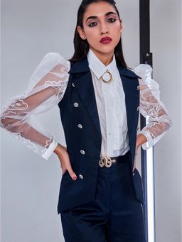 Prot Official - Sleeveless Collared Waistcoat