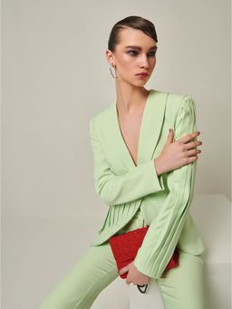 Prot Official - Summer Green Asymmetrical Structured Blazer