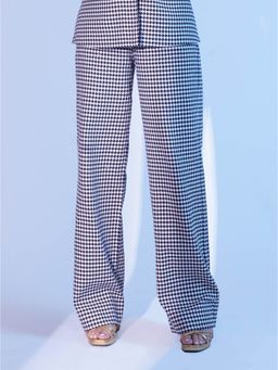 Prot Official - Stylish Black And White Houndstooth Trouser