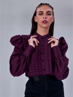 Prot Official - High Neck Shirt With Long Sleeves