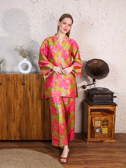 ALLUREARMOIRE - Floral Printed Multi-Color Co-Ord (Set of 2)