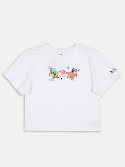 Puma - X Spongebob Girls White T-shirts