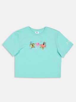 Puma - X Spongebob Girls Green T-shirts