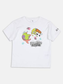 Puma - X Spongebob Unisex White T-shirts