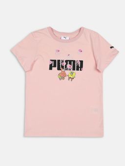 Puma - X Spongebob Logo Unisex Pink T-shirts