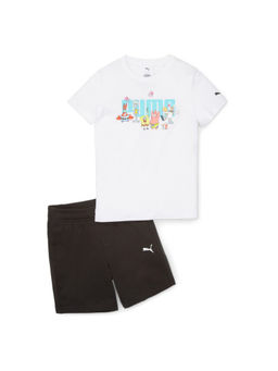 Puma - X Peanuts Minicats Sweatshirt & Jogger Unisex Kids White (set Of 2) (Set of 2)