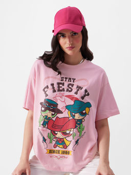 The Souled Store - Powerpuff Girls Stay Feisty Oversized T-Shirts For Womens