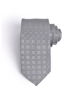 CAZZANO - Men Grey Checked Tie