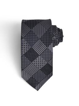 CAZZANO - Men Black Checked Tie