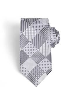 CAZZANO - Men Checked Skinny Tie