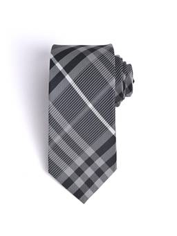 CAZZANO - Men Grey Striped Tie