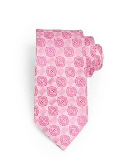 CAZZANO - Men Pink Prionted Skinny Tie