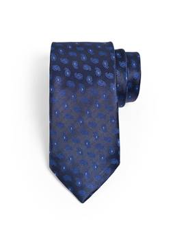 CAZZANO - Men Blue Printed Skinny Tie