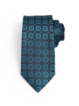 CAZZANO - Men Dark Blue Striped Skinny Tie
