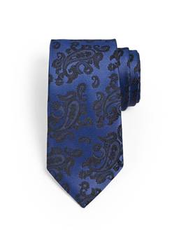 CAZZANO - Men Blue Floral Skinny Tie