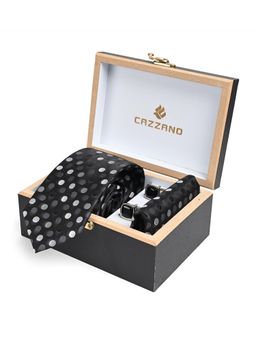 CAZZANO - Men Accessory Tie With Pocket Square & Cufflinks