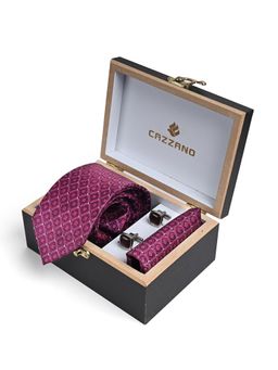 CAZZANO - Men Accessory Tie With Pocket Square & Cufflinks