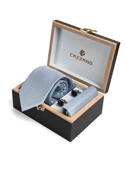CAZZANO - Men Accessory Tie With Pocket Square & Cufflinks