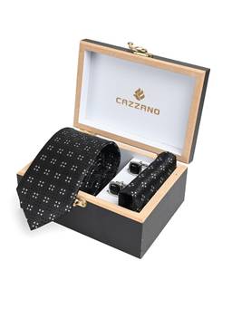 CAZZANO - Men Accessory Tie With Pocket Square & Cufflinks