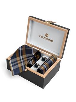 CAZZANO - Men Accessory Tie With Pocket Square & Cufflinks