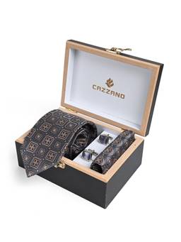 CAZZANO - Men Accessory Tie With Pocket Square & Cufflinks