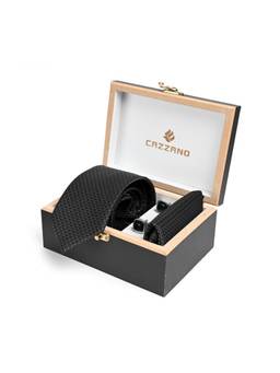 CAZZANO - Men Accessory Tie With Pocket Square & Cufflinks