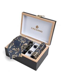 CAZZANO - Men Accessory Tie With Pocket Square & Cufflinks