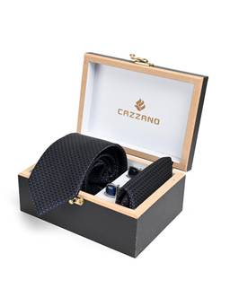 CAZZANO - Men Accessory Tie With Pocket Square & Cufflinks