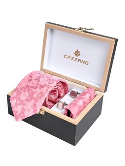 CAZZANO - Men Accessory Tie With Pocket Square & Cufflinks