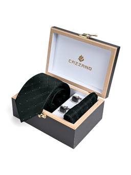 CAZZANO - Men Accessory Tie With Pocket Square & Cufflinks